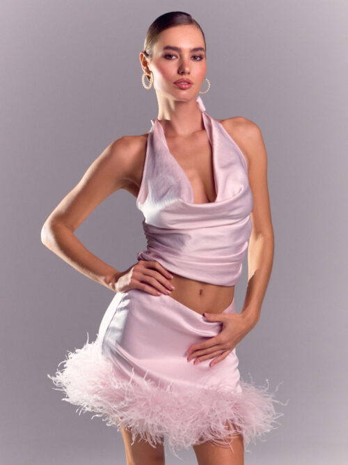 Костюм с юбкой Belle Pink