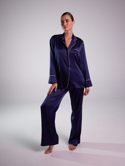 Пижама из шёлка Bonbon Blueberry Пижама из шёлка Bonbon Blueberry