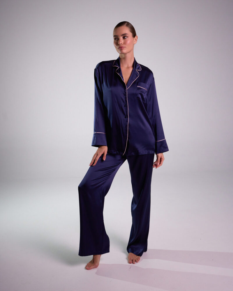 Пижама из шёлка Bonbon Blueberry Пижама из шёлка Bonbon Blueberry