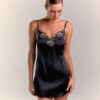 Сорочка из шёлка Mademoiselle Soie Black Сорочка из шёлка Mademoiselle Soie Black