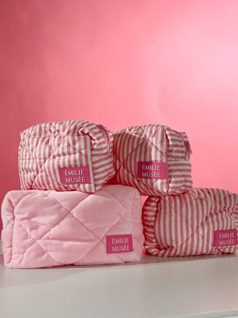 Косметичка с бантиком Pink Stripe