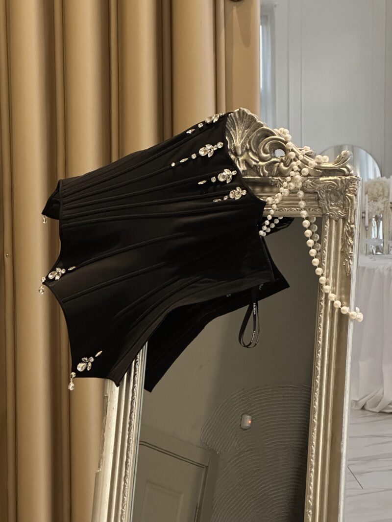 Корсет с камнями Matilda Black