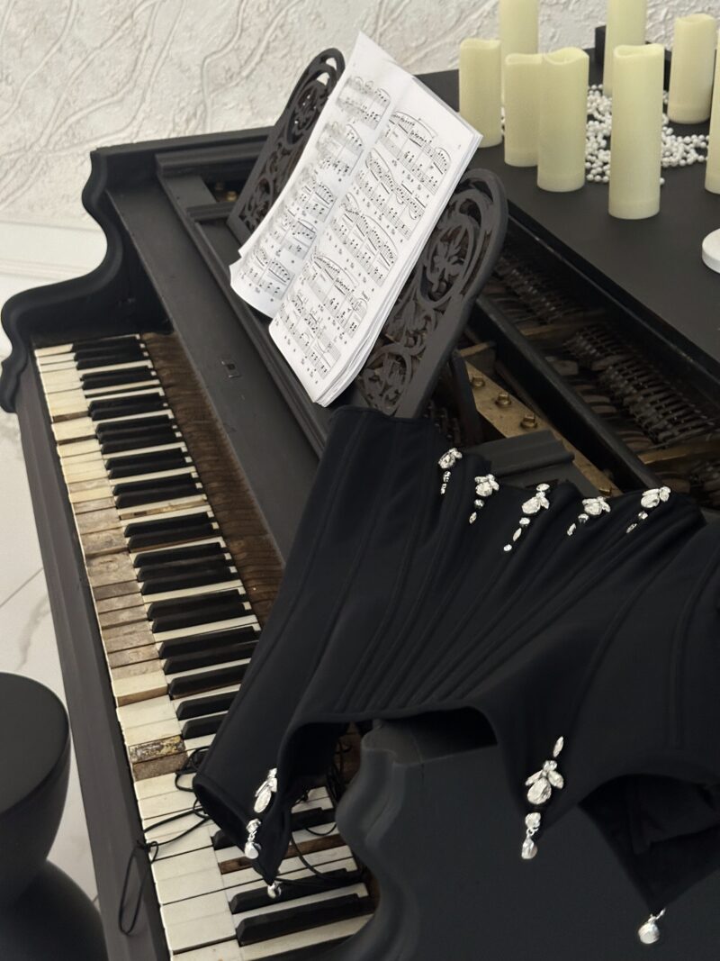 Корсет с камнями Matilda Black