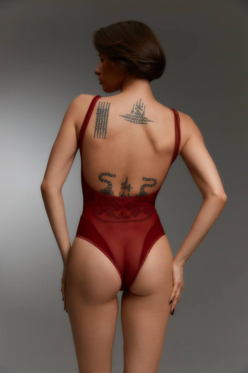 Боди из сетки Malaya Purple