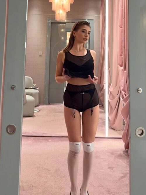 Чулки-гольфы LA BÓMBE White