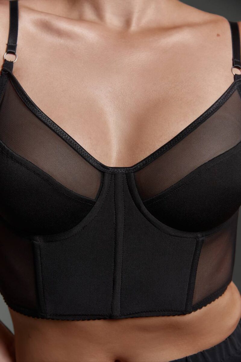 Корсетный бюстгальтер Vladela Black