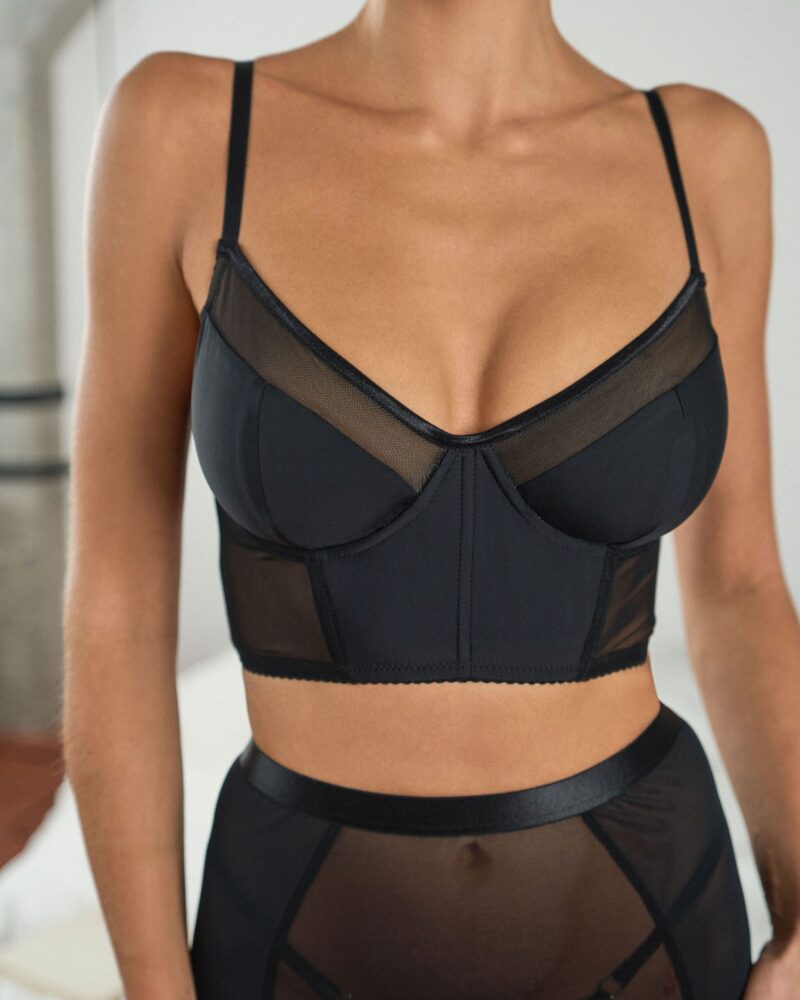 Корсетный бюстгальтер Vladela Black Корсетный бюстгальтер Vladela Black