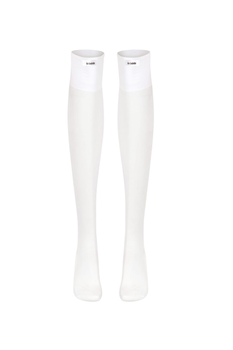 Чулки-гольфы LA BÓMBE White