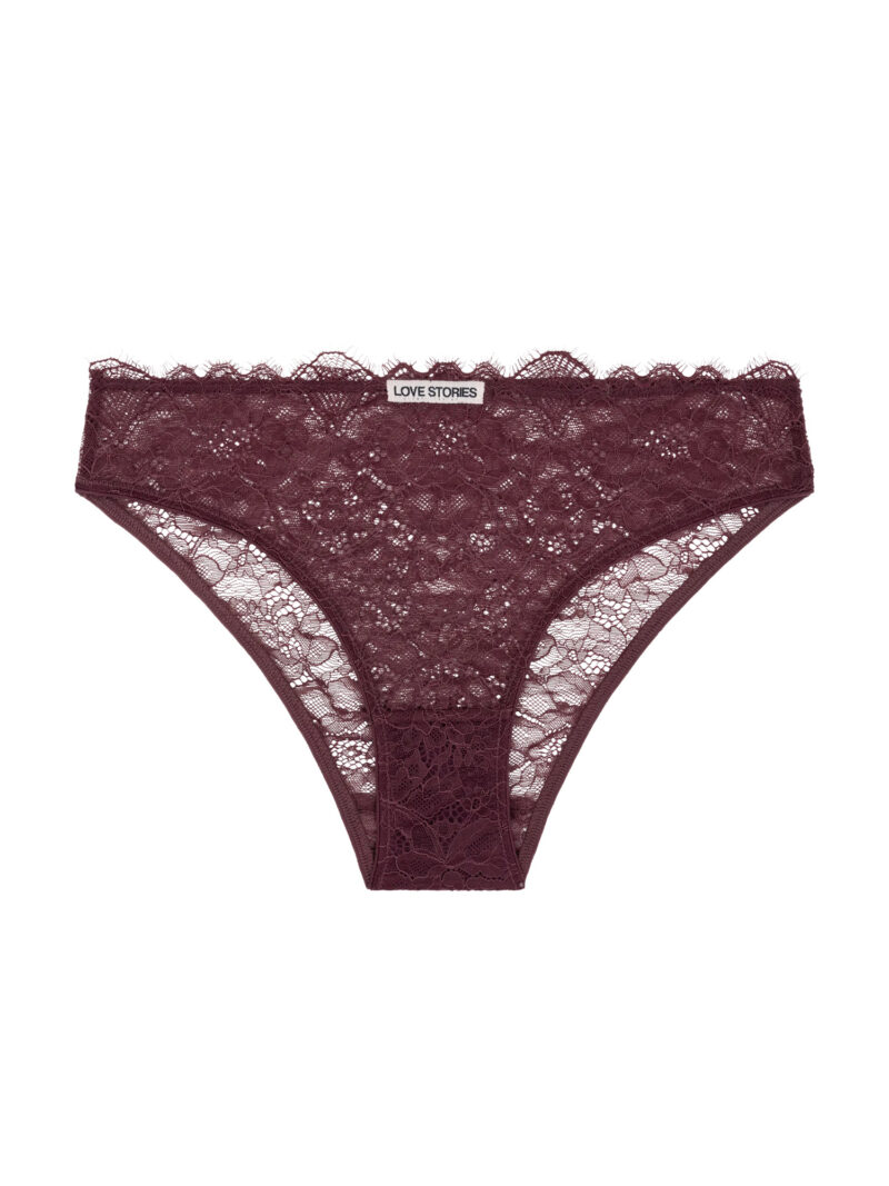 Трусики-слипы завышенные Kylie Bordeaux