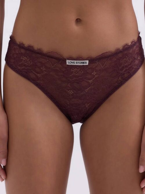 Трусики-слипы завышенные Kylie Bordeaux