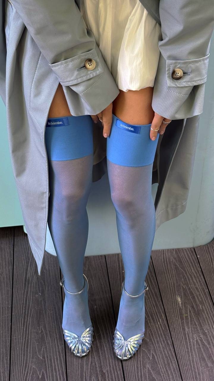 Чулки-гольфы LA BÓMBE Blue