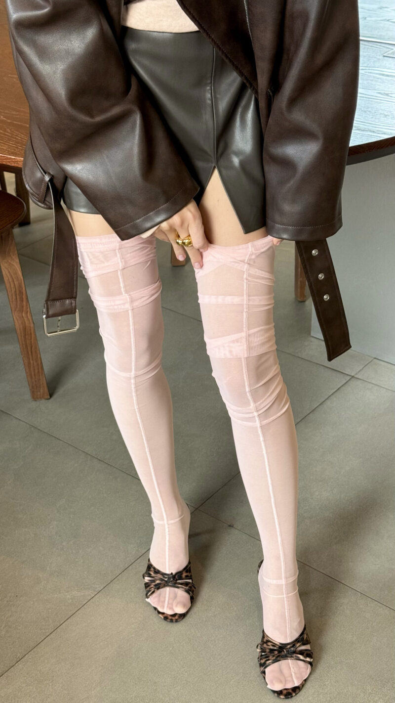 Чулки удлинённые Pink Чулки удлинённые Pink