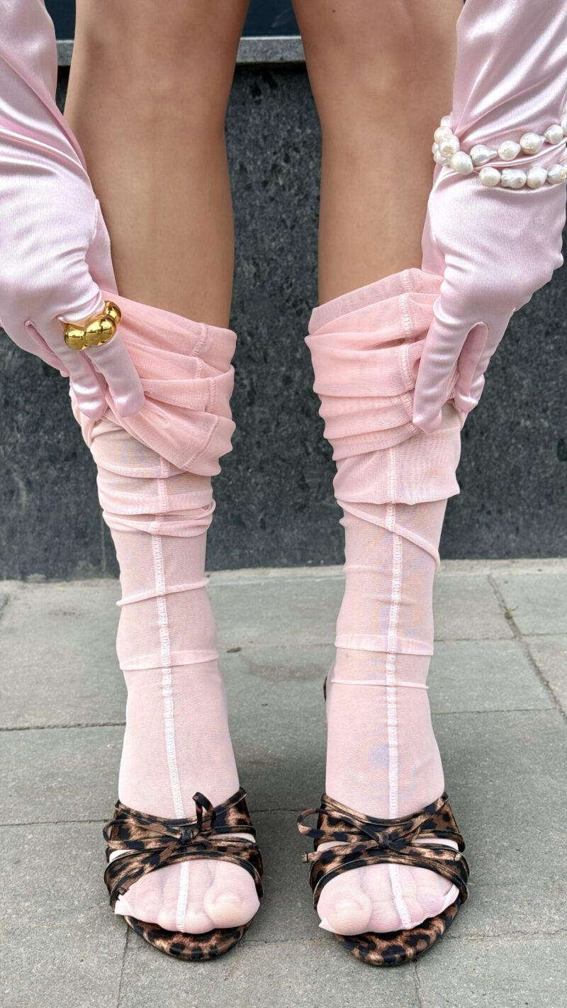 Чулки удлинённые Pink