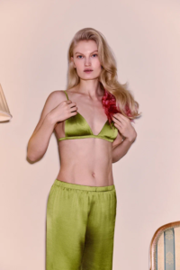 Пижама из шёлка Bonbon Pistache