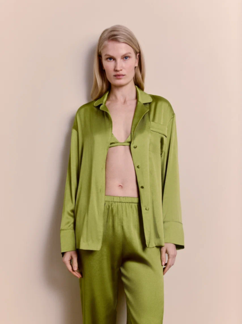 Пижама из шёлка Bonbon Pistache