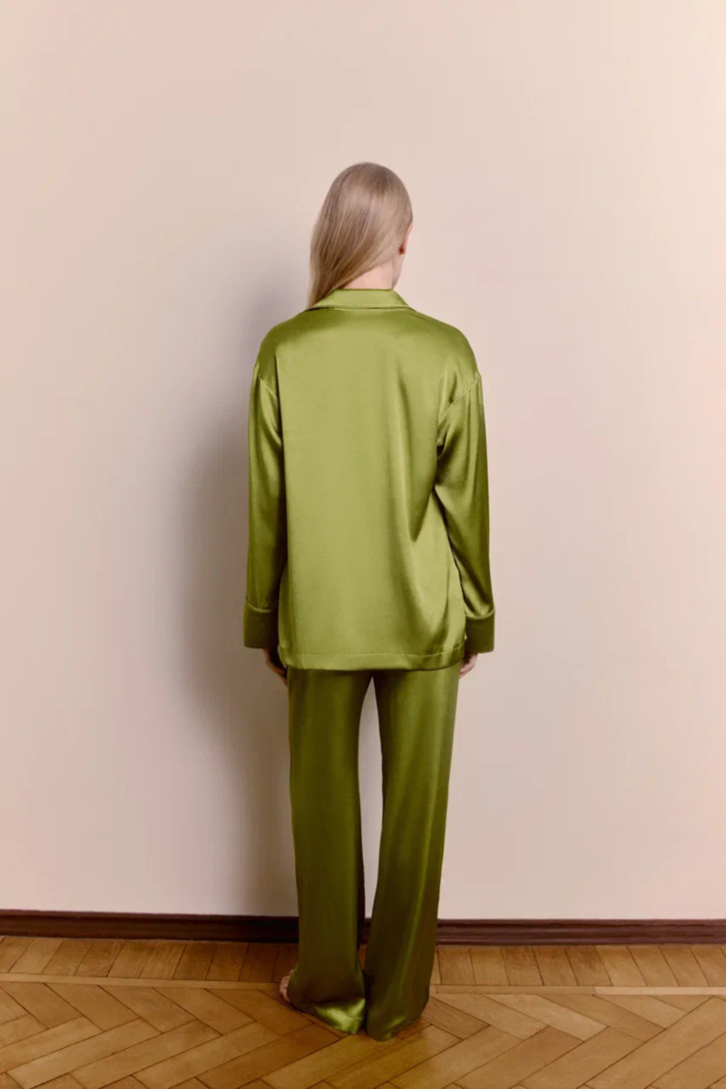 Пижама из шёлка Bonbon Pistache