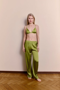 Пижама из шёлка Bonbon Pistache