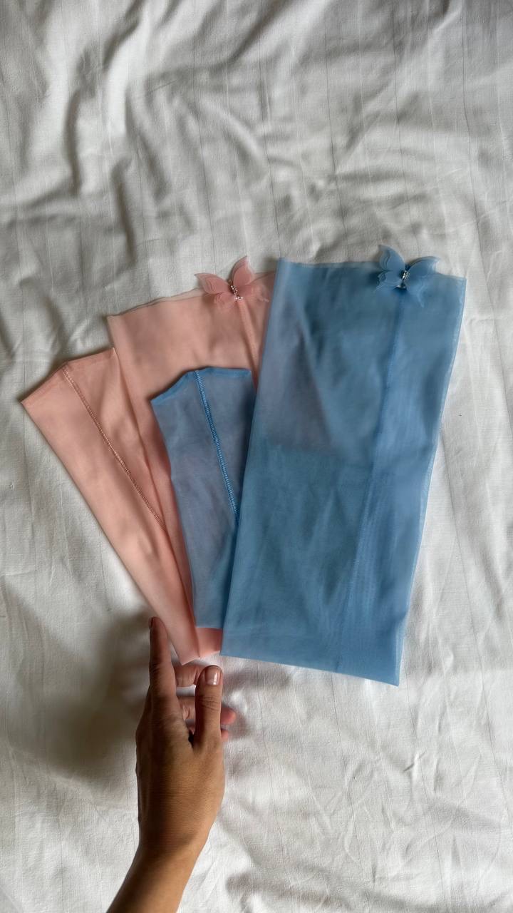 Чулки с бабочкой Pink