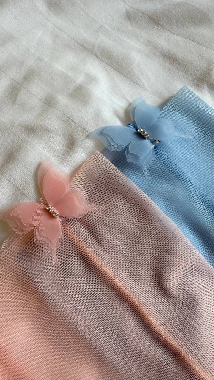 Чулки с бабочкой Pink