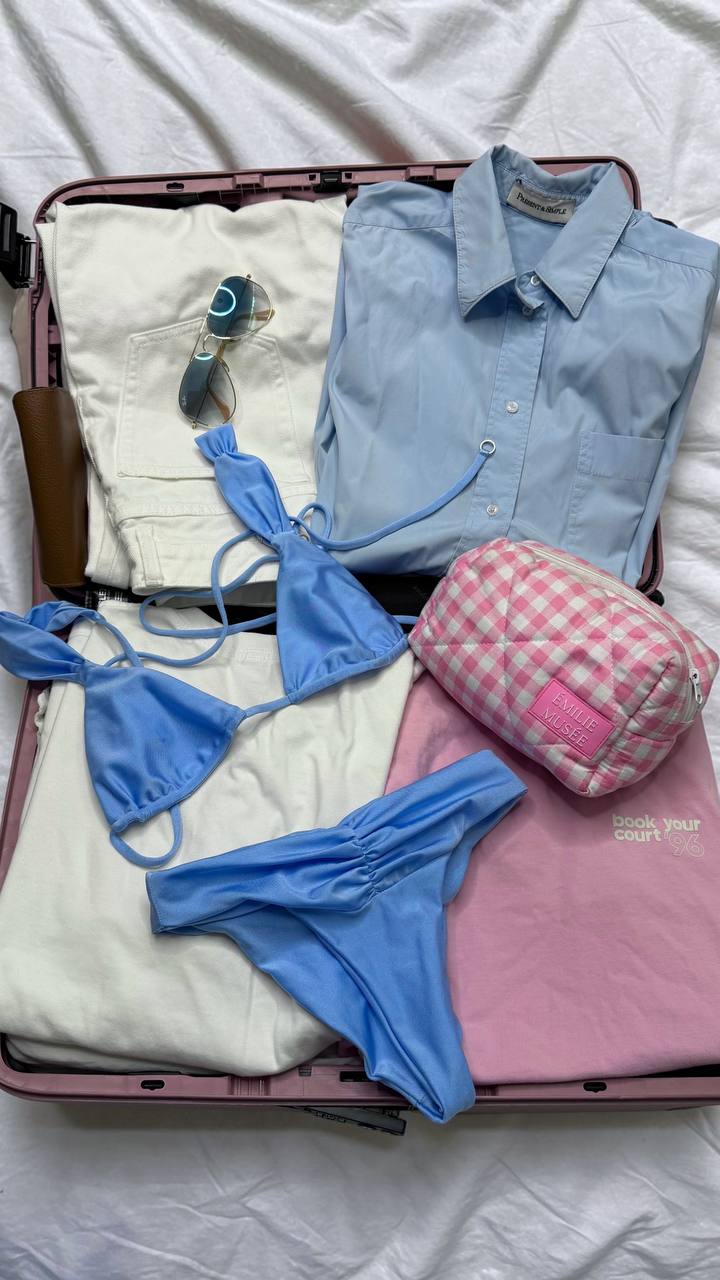 Косметичка с бантиком Pink Stripe