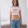 Топ "RED FLAGS ONLY" Розовый