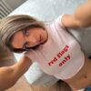 Топ "RED FLAGS ONLY" Розовый