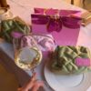 Косметичка из атласа Pink