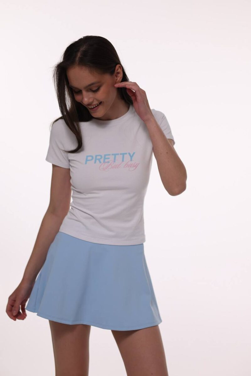 Футболка "Pretty, but busy" Белая