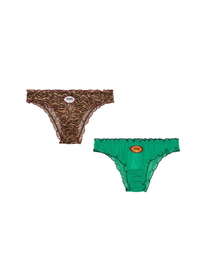 Набор из 2-х трусиков-слипов Lola Multi Color Tiger/Green