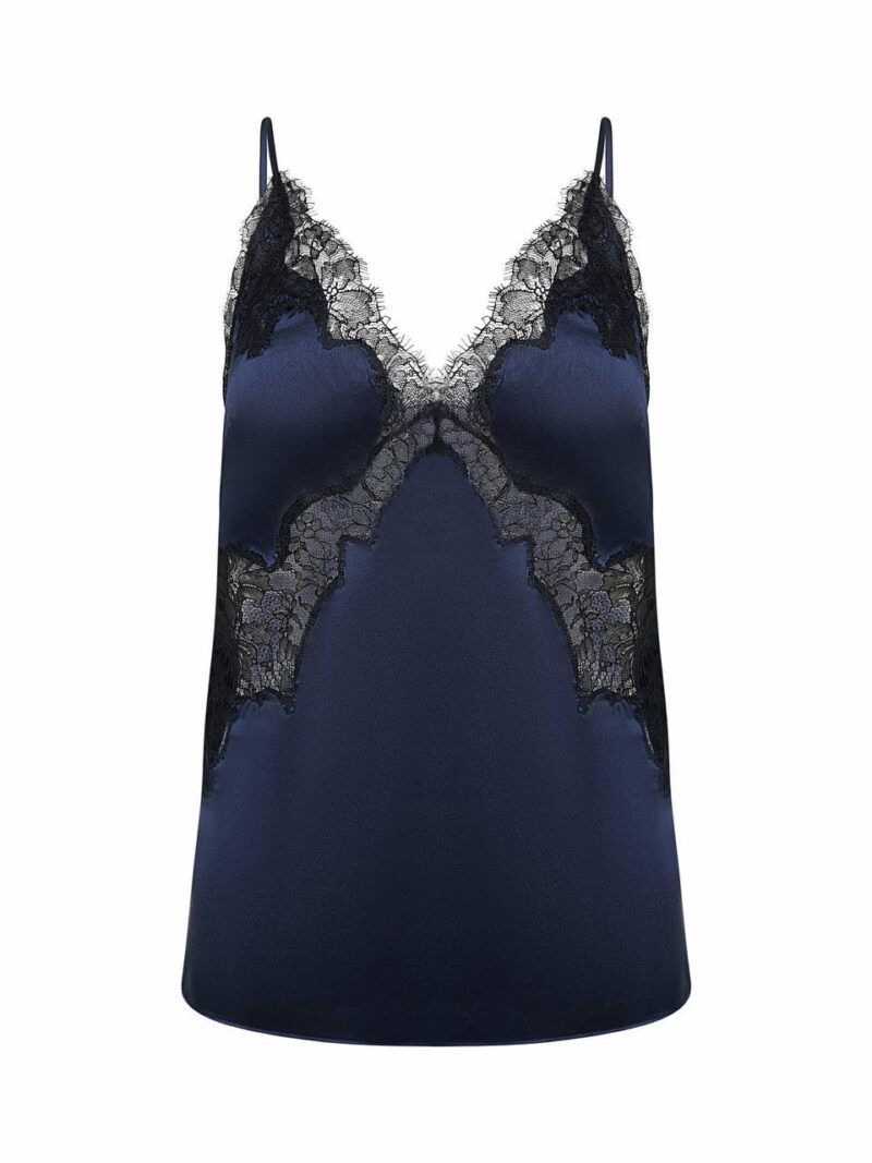 Топ из шёлка Glissade Dark Blue