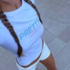 Футболка "Pretty, but busy" Белая