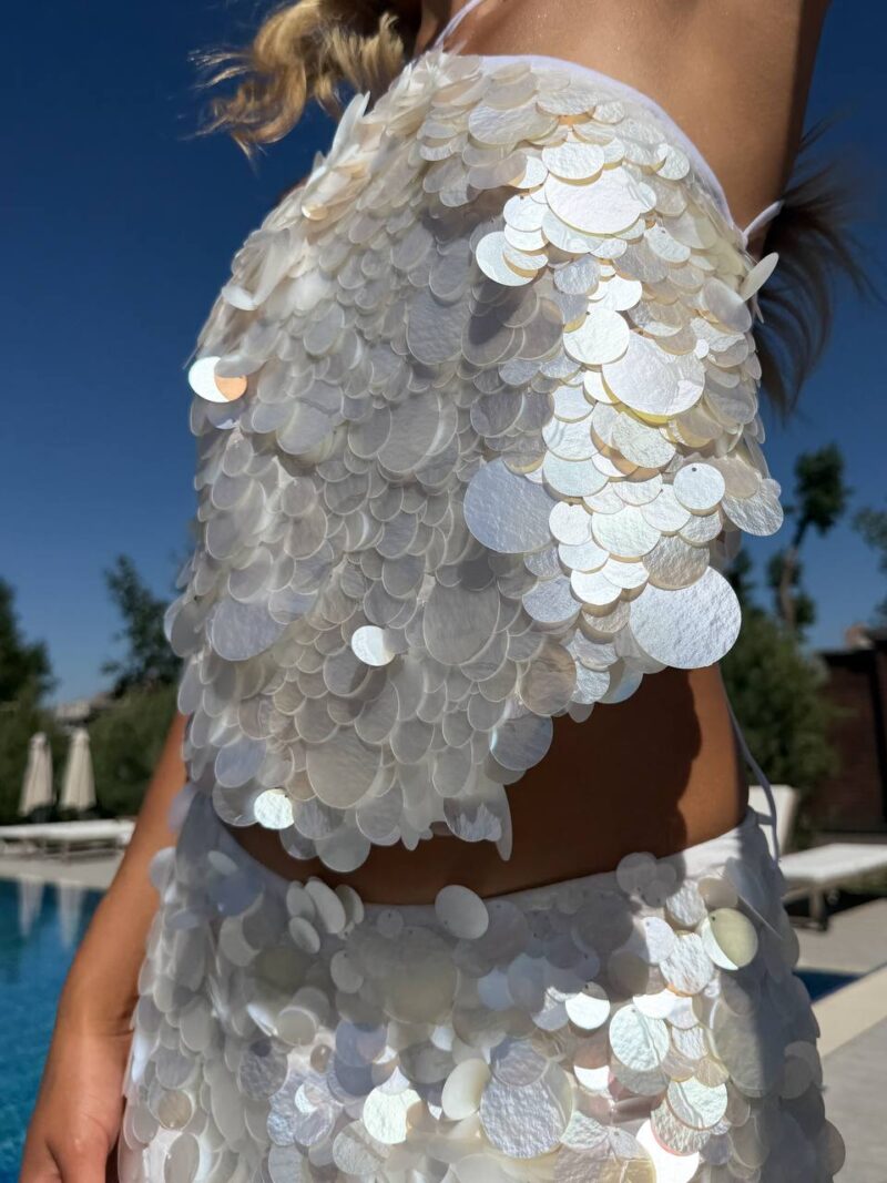 Костюм топ и юбка с ракушками Pearl Костюм топ и юбка с ракушками Pearl
