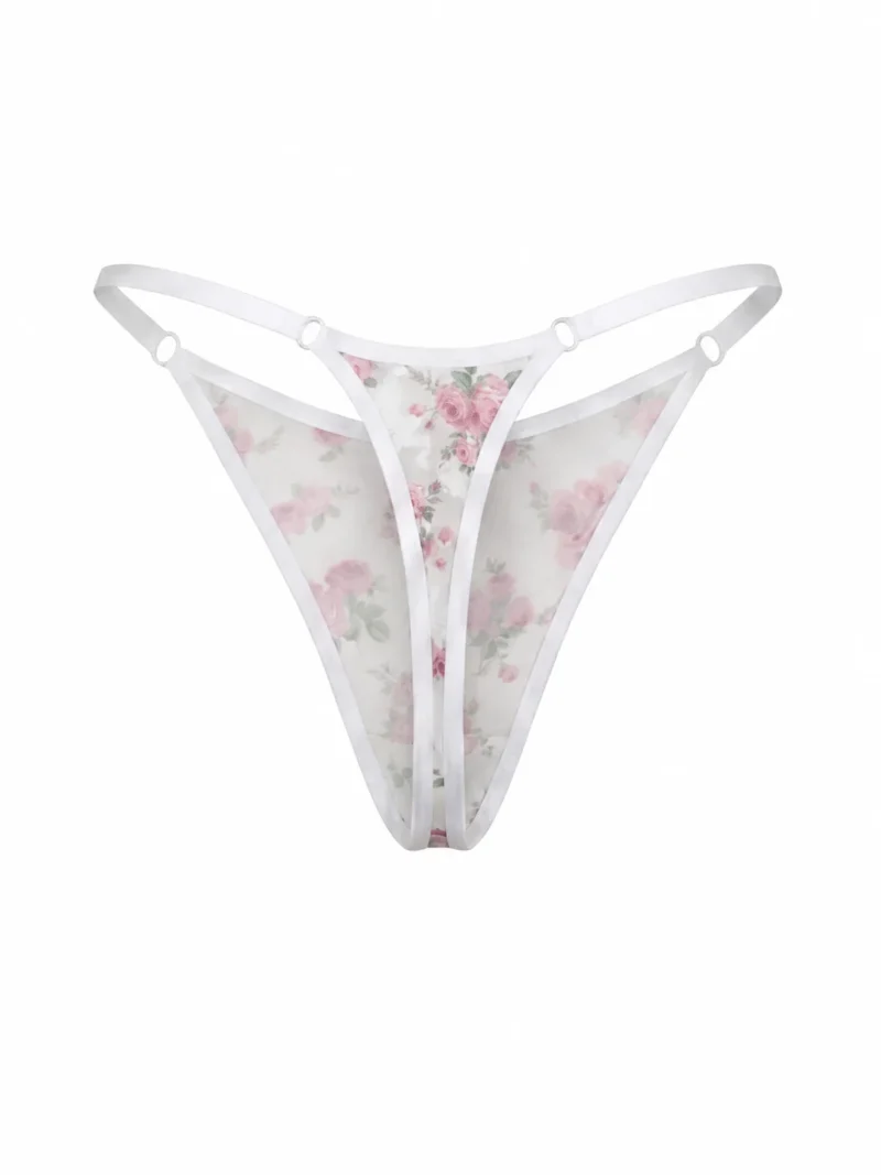 Трусики-стринги Blooming Mesh Pink Flower Трусики-стринги Blooming Mesh Pink Flower