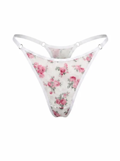 Трусики-стринги Blooming Mesh Pink Flower Трусики-стринги Blooming Mesh Pink Flower