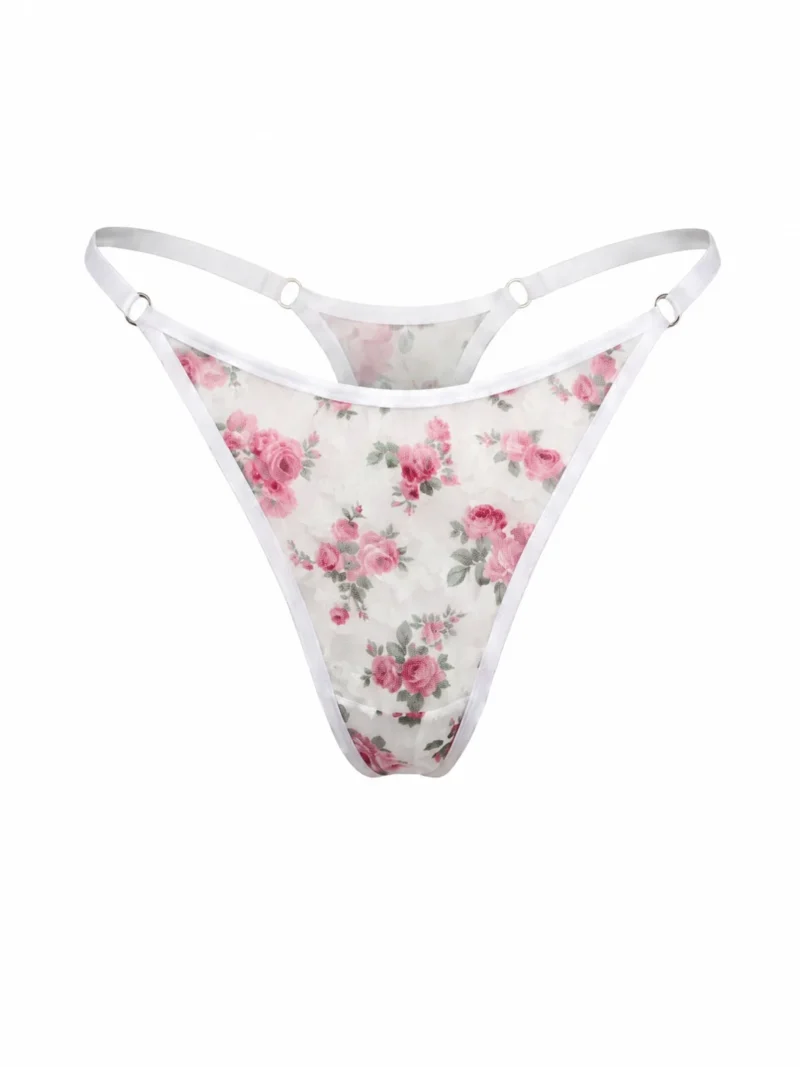 Трусики-стринги Blooming Mesh Pink Flower Трусики-стринги Blooming Mesh Pink Flower